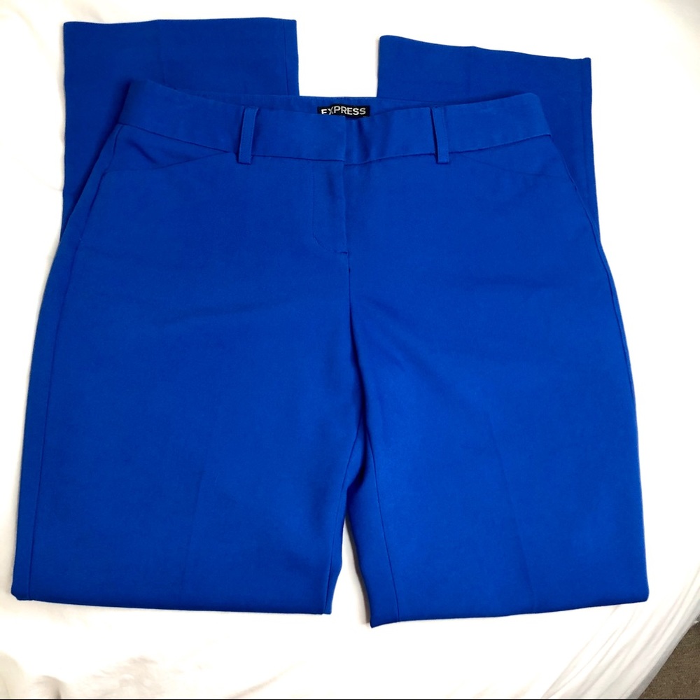 Express Editor Boot Cut Royal Blue Dress Pants